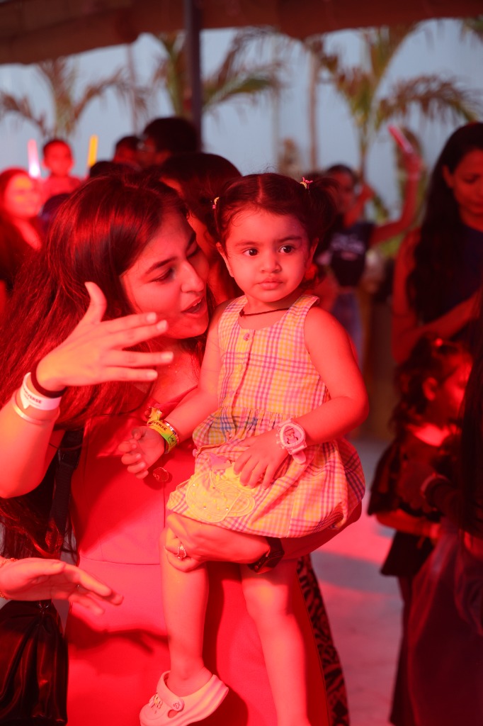 Joyful moment at the Toddler Techno Party